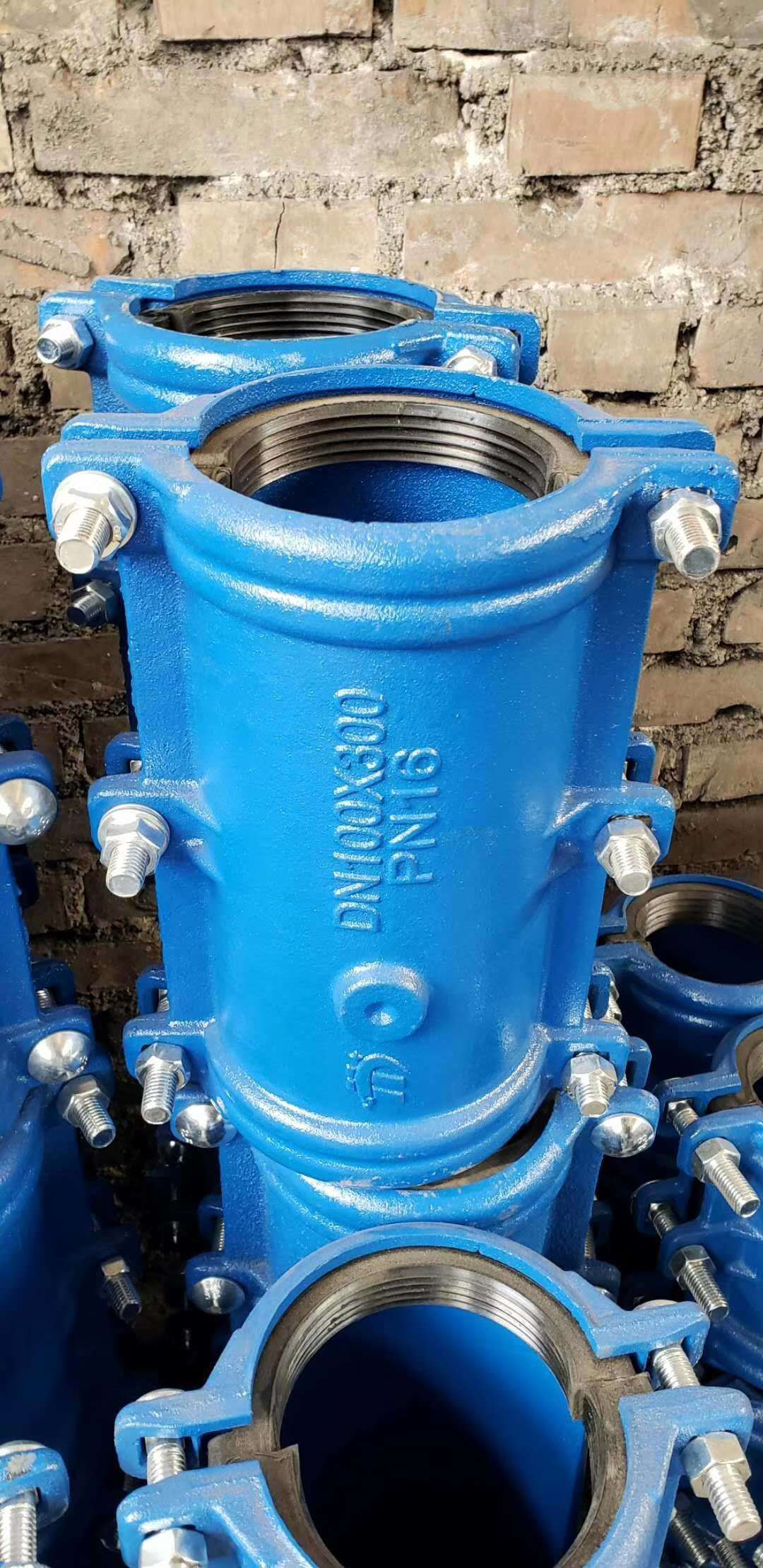 厂家直销铁管直管哈夫节 球铁哈夫节直管管道堵漏器 漏水抢修节