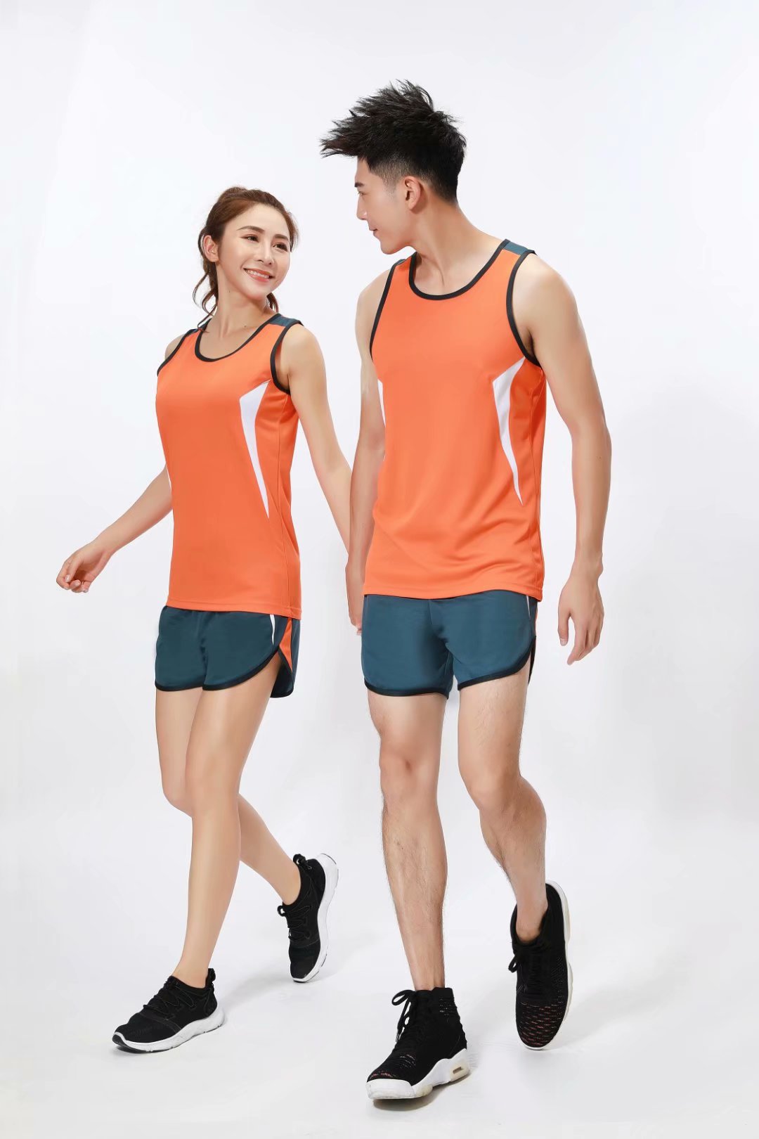 田径服套装男女专业学生跑步运动服比赛训练背心平角短裤可印字号