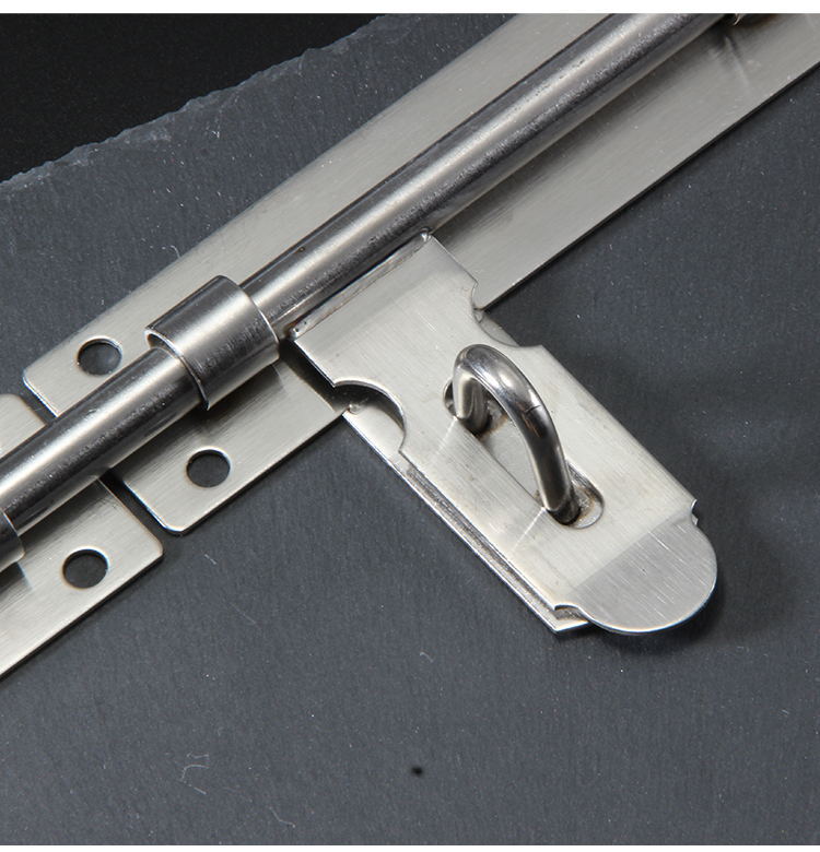 不锈钢防盗大门拴插销6寸/8寸/20寸门闩卡扣木门栓锁老式固定加厚