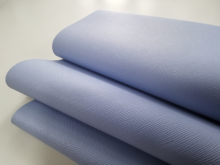 厂家直销pvc皮革面料十字纹牙签纹箱包手袋革化妆包人造革面料