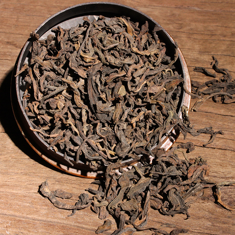 云南普洱茶熟茶布朗山古树茶500克勐海金芽普洱散茶醇香润滑熟茶