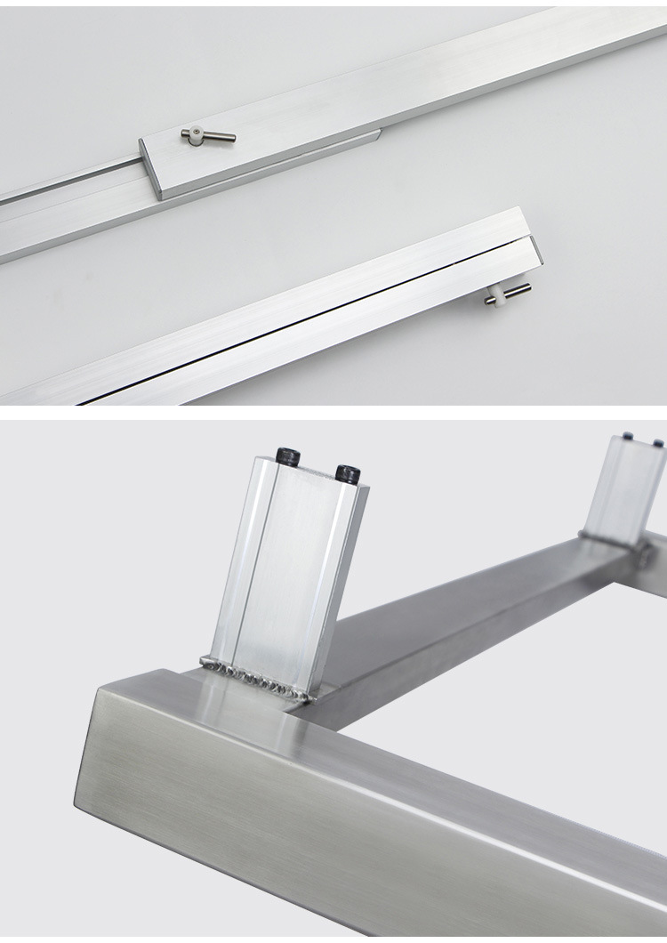 加长餐桌伸缩滑轨 户外餐桌折叠伸缩会议桌 推拉餐桌导轨五金配件