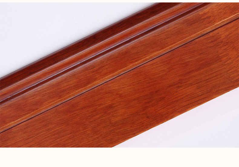 青岛厂家供应番龙眼木材踢脚线10cm平面 家装实木地脚线