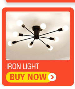 Smuxi Retro Industrial Iron 220v E27 Led Ceiling Lamp Edison Bulb