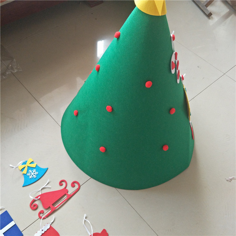 3d毛毡圣诞树 diy儿童手工圣诞礼物圣诞帽 立体圣诞树 现货定制