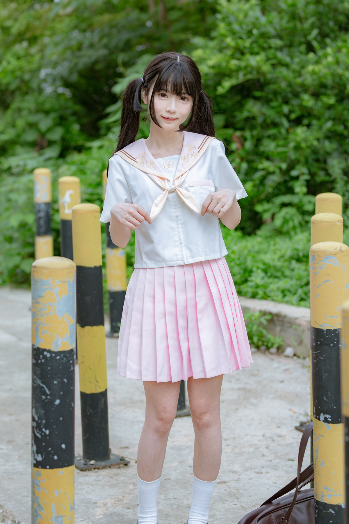 原创2020新款jk海军领百褶裙套装可爱学生软妹服8016