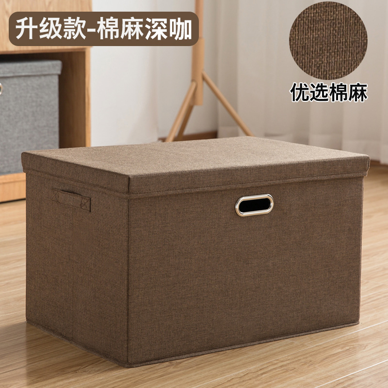 Foldable Tiandigai Wardrobe Storage Box Fabric Cotton Linen Japanese Style Home Bedroom Clothes Storage Storage Box in Stock