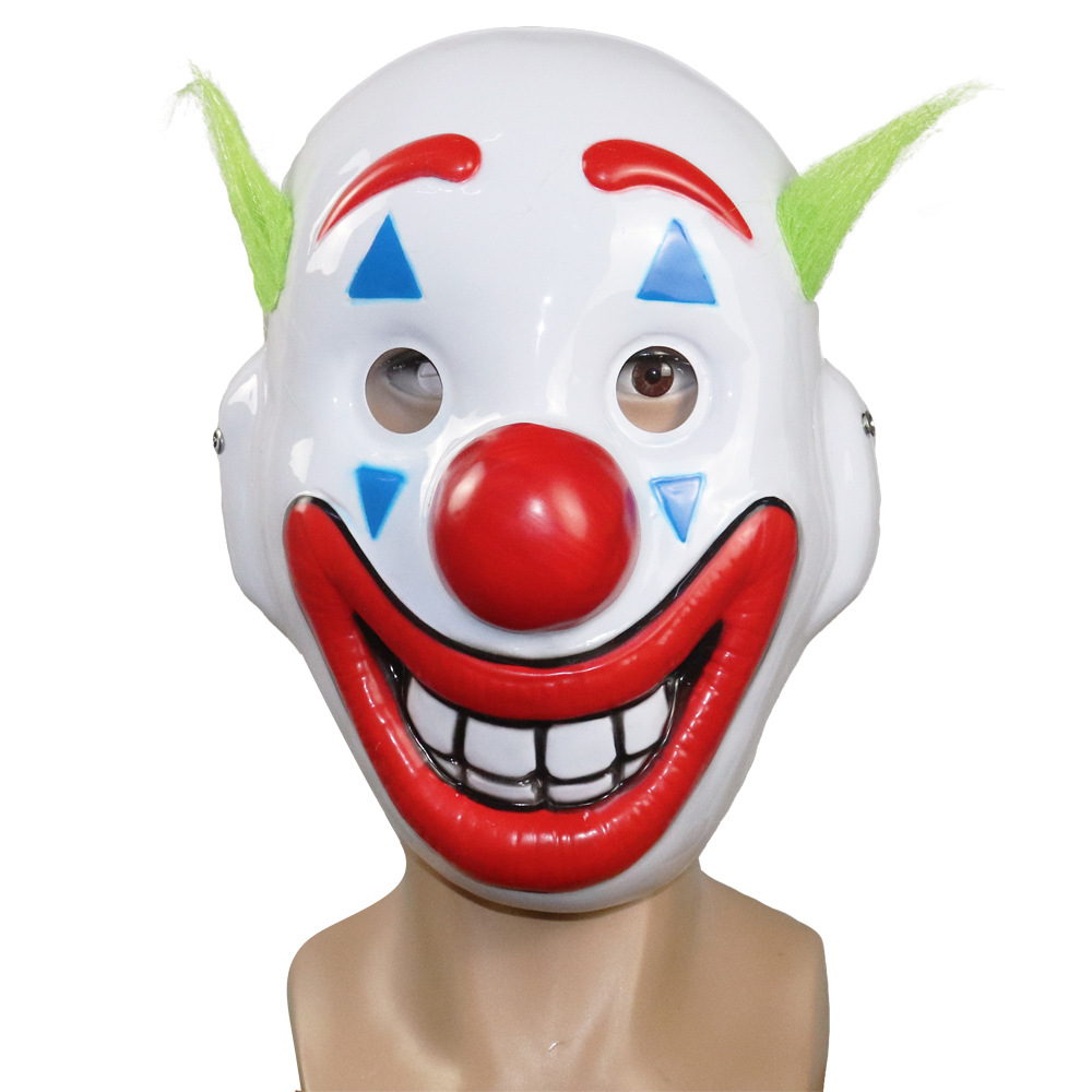 电影小丑面具恐怖弗莱克joker万圣节舞会面具小丑面具环保pvc