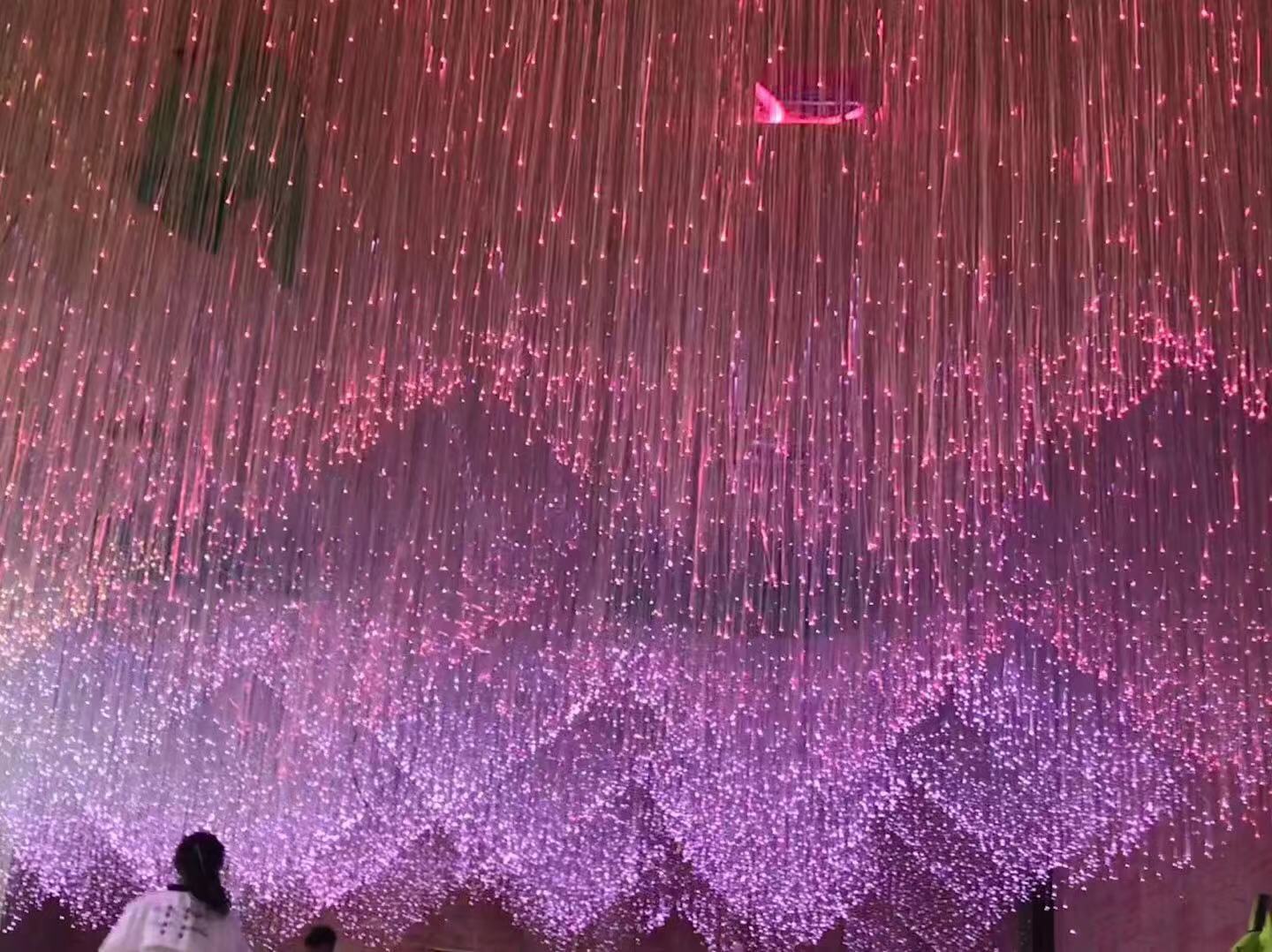 定制网红光纤灯餐厅星空走廊led光纤吊灯酒店酒吧满天星纤维灯