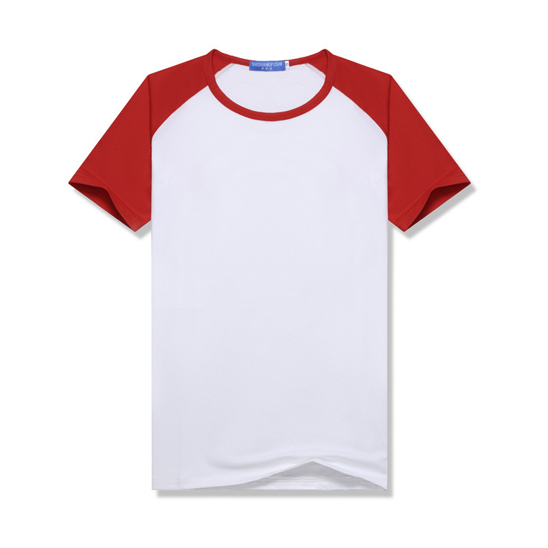 Summer Edge Raglan Short Sleeve round Neck T-shirt Modal Sublimation Transfer Blank T-shirt Business Attire Parent-Child DIY