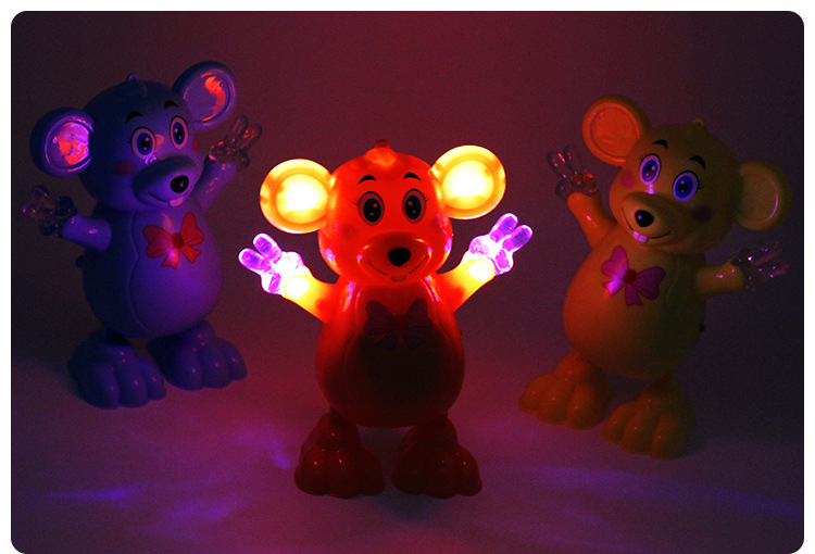 包邮儿童电动玩具跳舞摇摆老鼠 灯光音乐跳舞电动老鼠