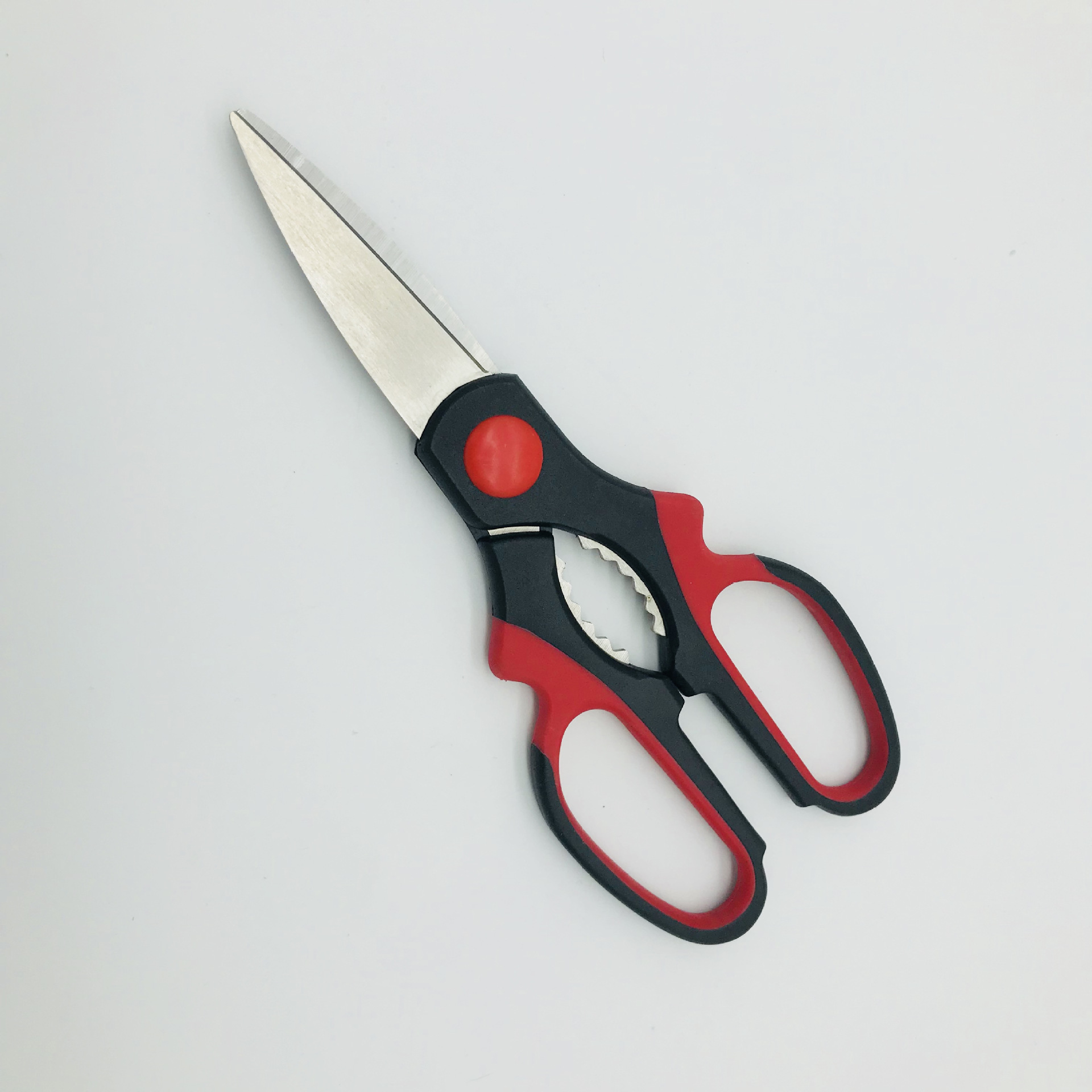 厨房剪不锈钢剪刀双色厨房剪舒适手柄橡塑剪工厂批发定制