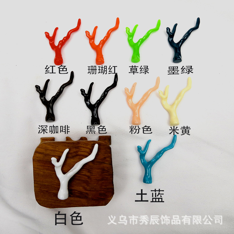 Acrylic-Based Resin Imitation Coral Dragon Horn Antlers Handmade DIY Archaistic Headdress Hairpin Accessories Accessories Hairpin Material