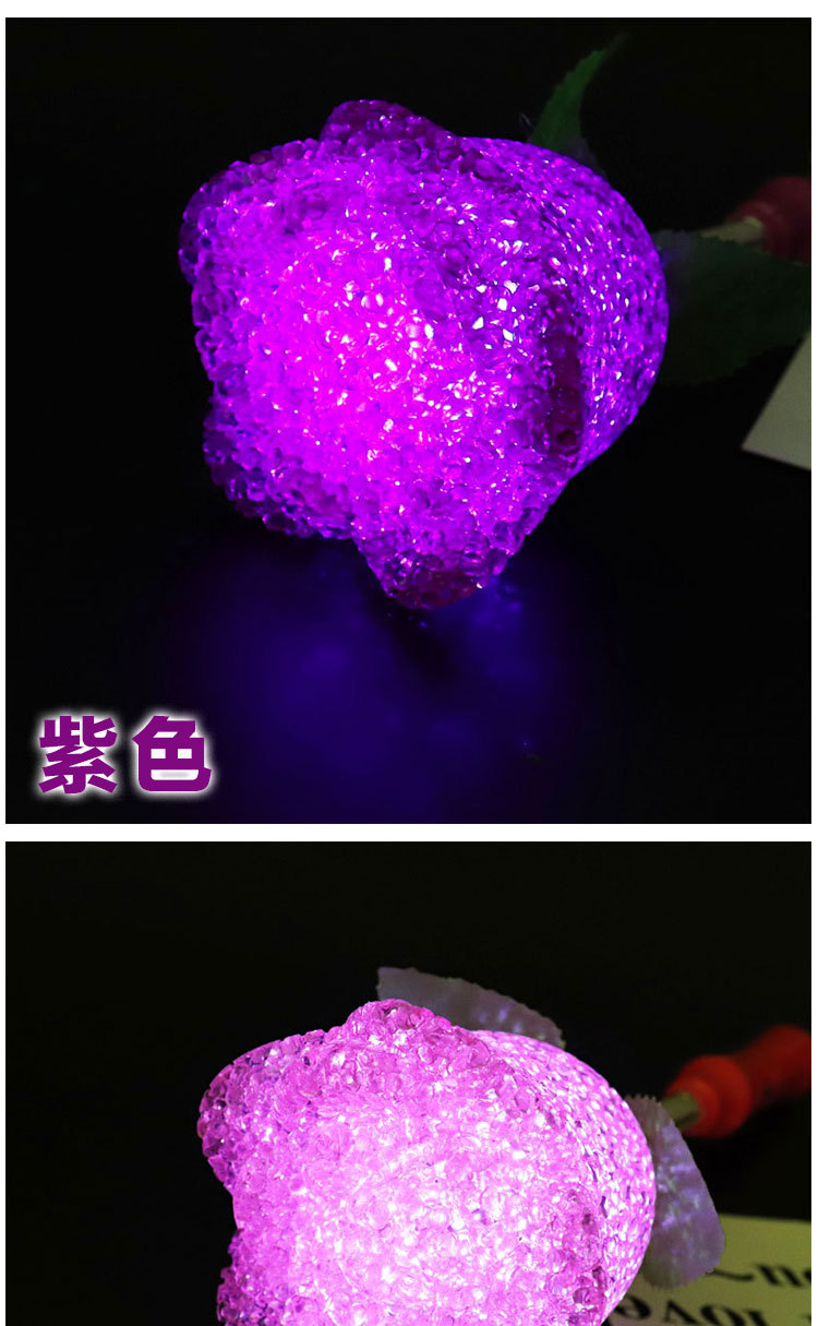 米粒灯闪光棒批发弹簧荧光棒演唱会发光玫瑰星星摇摇棒爱心粒子灯