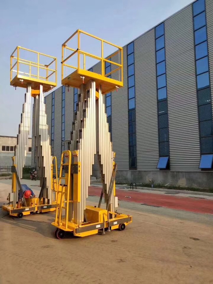 铝合金升降平台桅柱式升降机双桅柱升降机