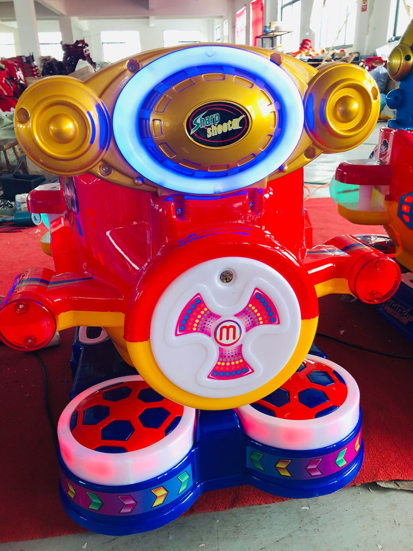 2022新款投币跷跷板摇摇车小猪mp5动画单人双人摇摆机扫码支付