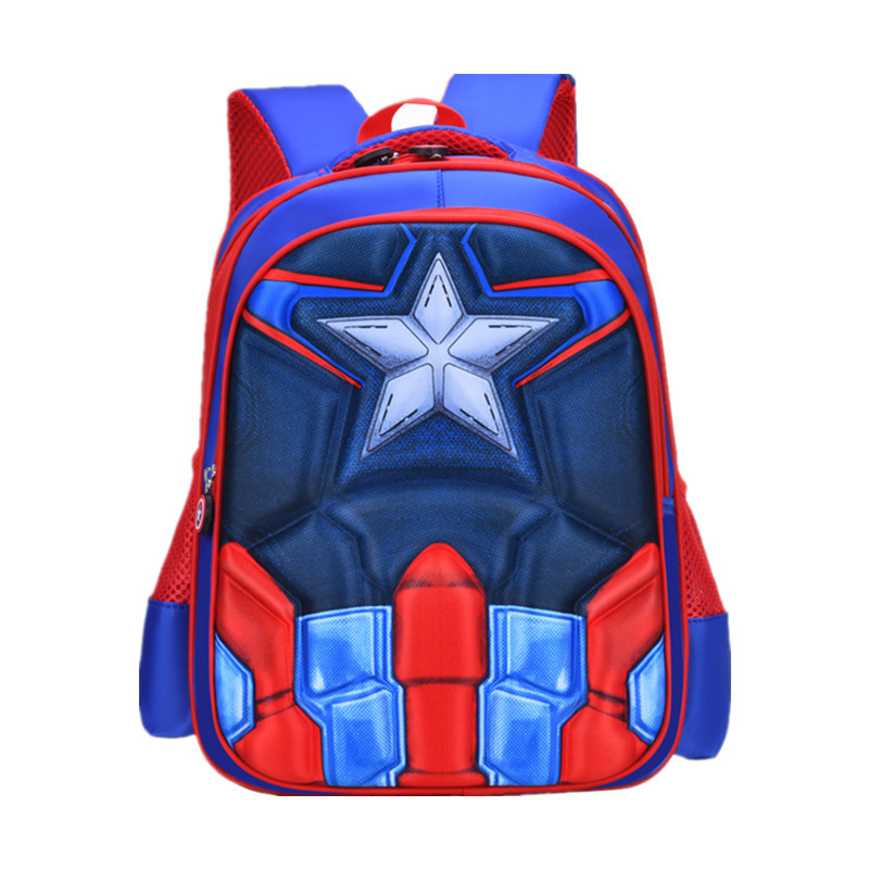 Elementary School Student Cross-Border Grade 1-3 Children's Schoolbag Cartoon 3deva Panel Schoolbag Wholesale