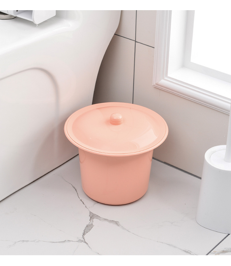 淞泰带盖塑料痰盂尿桶儿童坐便器加厚成人痰盂宝宝便盆马桶夜壶