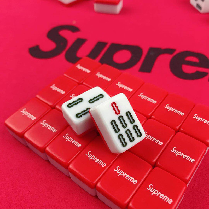 30 22mm迷你红supreme爆版 旅行麻将牌抖音小麻将一件代发批发价
