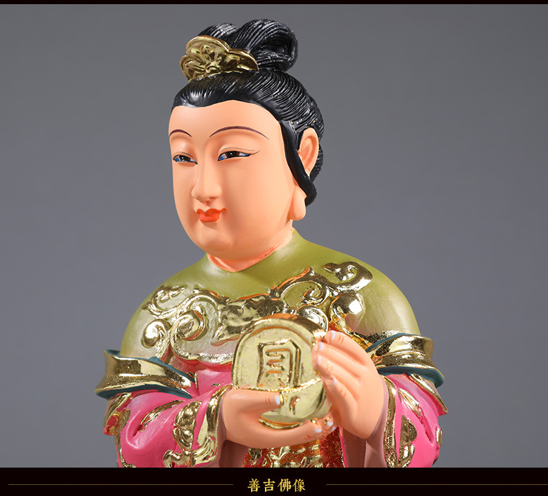 树脂佛像太阴神像 16寸 太阴娘娘 星君 日月星君供奉摆件