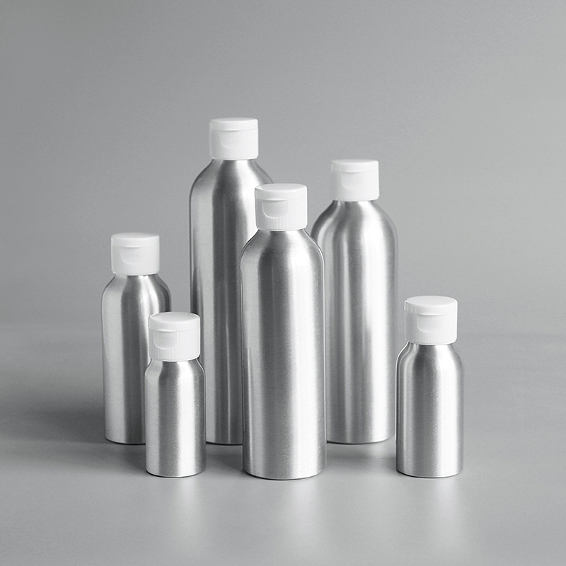30ml50ml100ml150ml200ml250ml翻盖铝瓶爽肤水分装瓶蝴蝶盖银瓶子