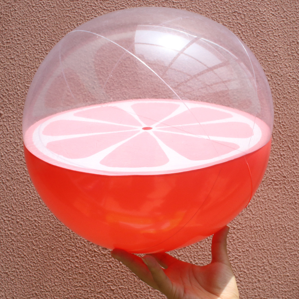 新款现货 pvc充气水果球中球 水果沙滩球 透明球中球玩具