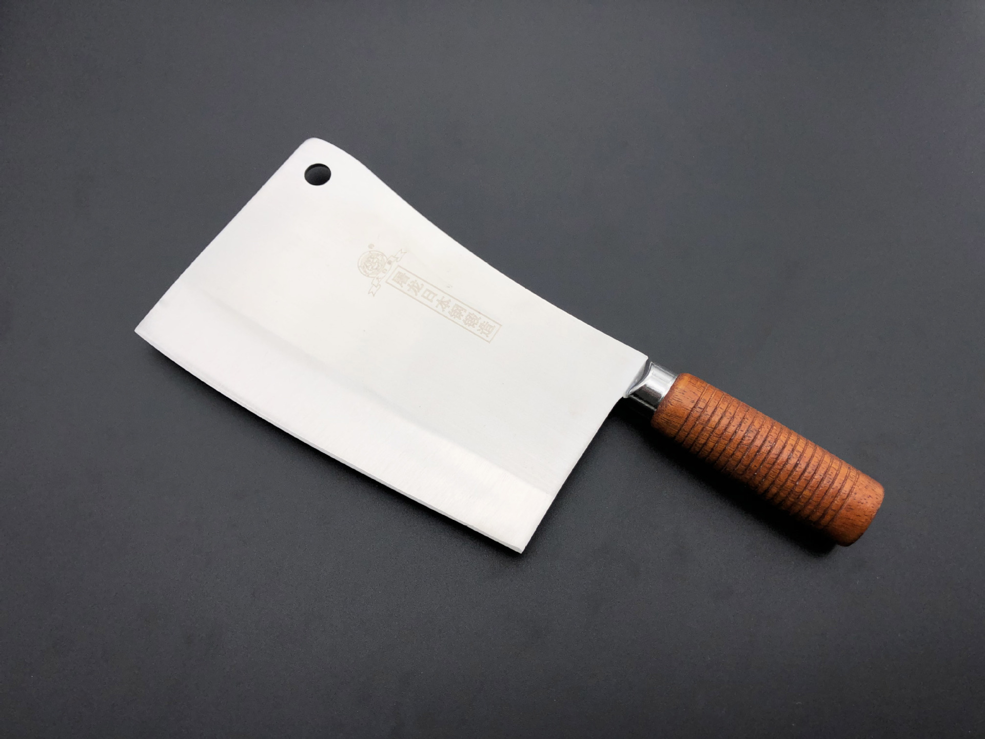木柄斩切刀 厨房厨师烧腊文武刀 万友刀剪厂家直销阳江大白狼厚重