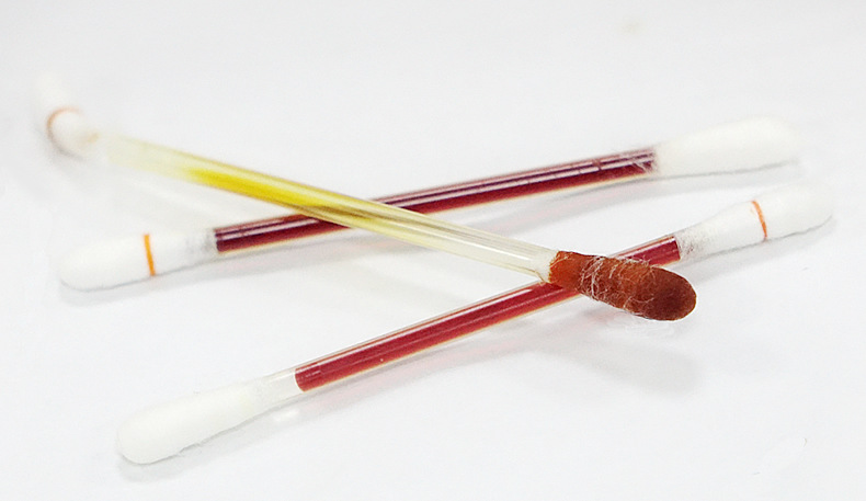 折断式碘伏棉棒医用碘酒棉签消毒卫生婴儿日用品 上海品牌8cm长