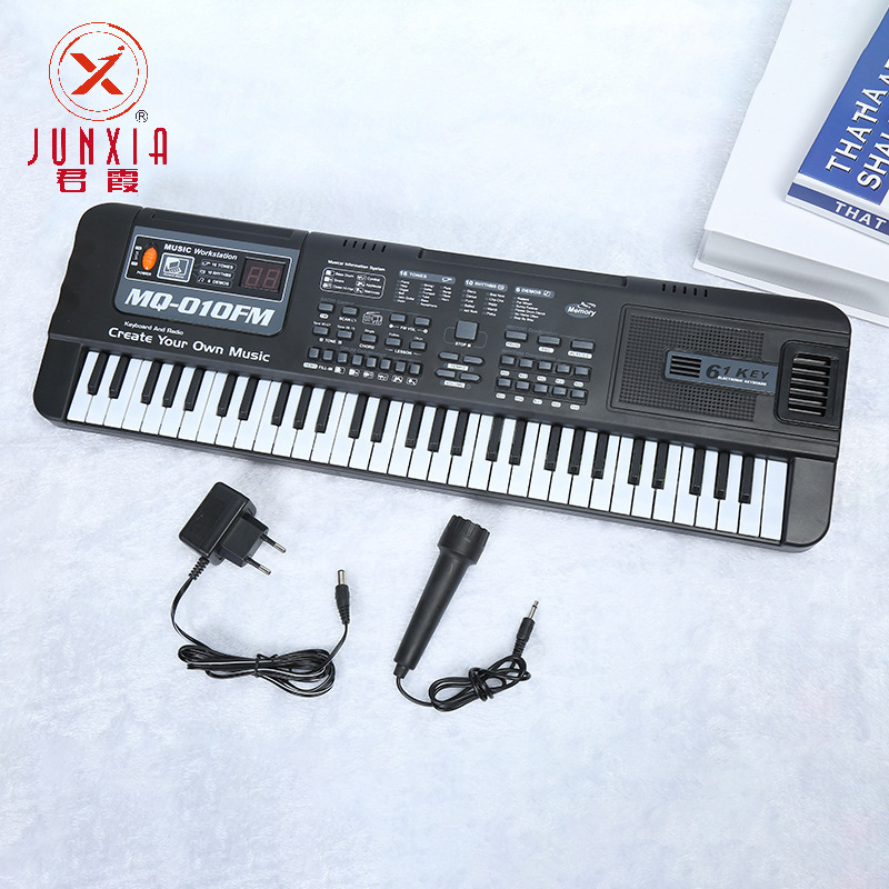 Factory 61 Keys with Radio Radi Educational Toys Children's Electronic Keyboard Beginner Entry Musical Instrument Wholesale