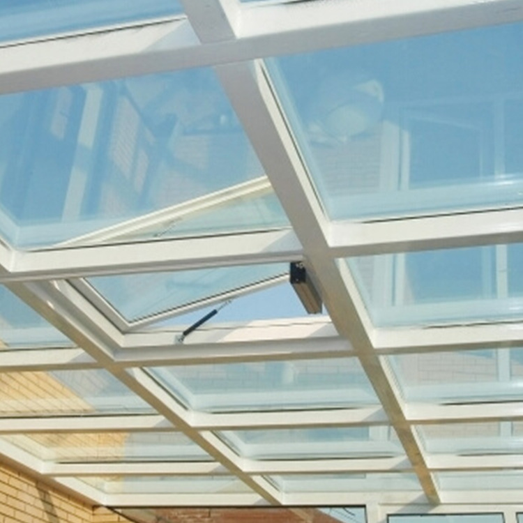 厂家定制高档断桥铝上悬天窗多层隔音钢化玻璃电动智能天窗