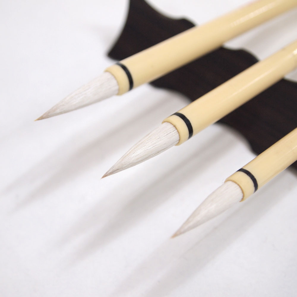 上海周虎臣毛笔批发大中小白云小楷兼毫笔初学者行楷学生书法练习