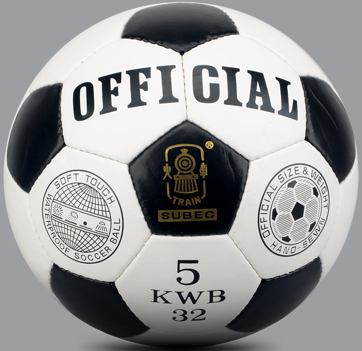 火车头足球 手缝足球 kwb32 标准5号pu手缝比赛训练足球 kwb432