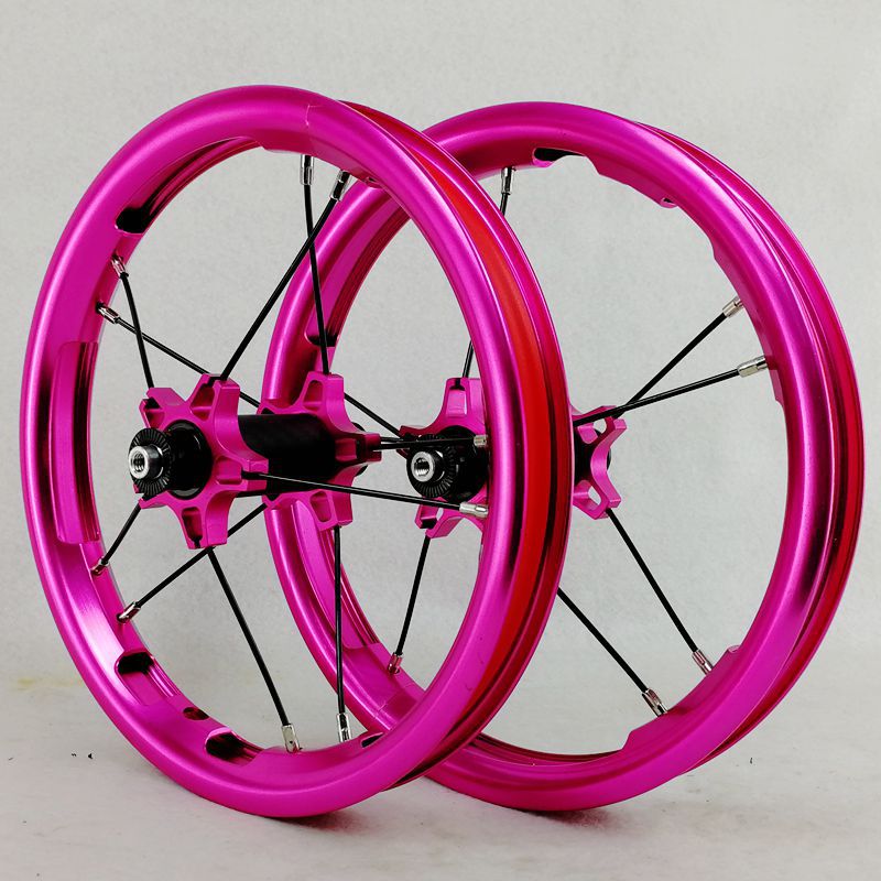 直拉轴承 滑步车轮组 12寸轮组 小轮车儿童平衡车