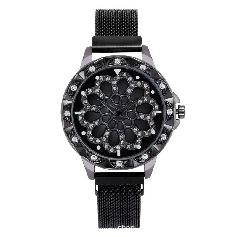 网红时来运转女表学生时尚抖音同款腕表网红防水六芒星手镯表