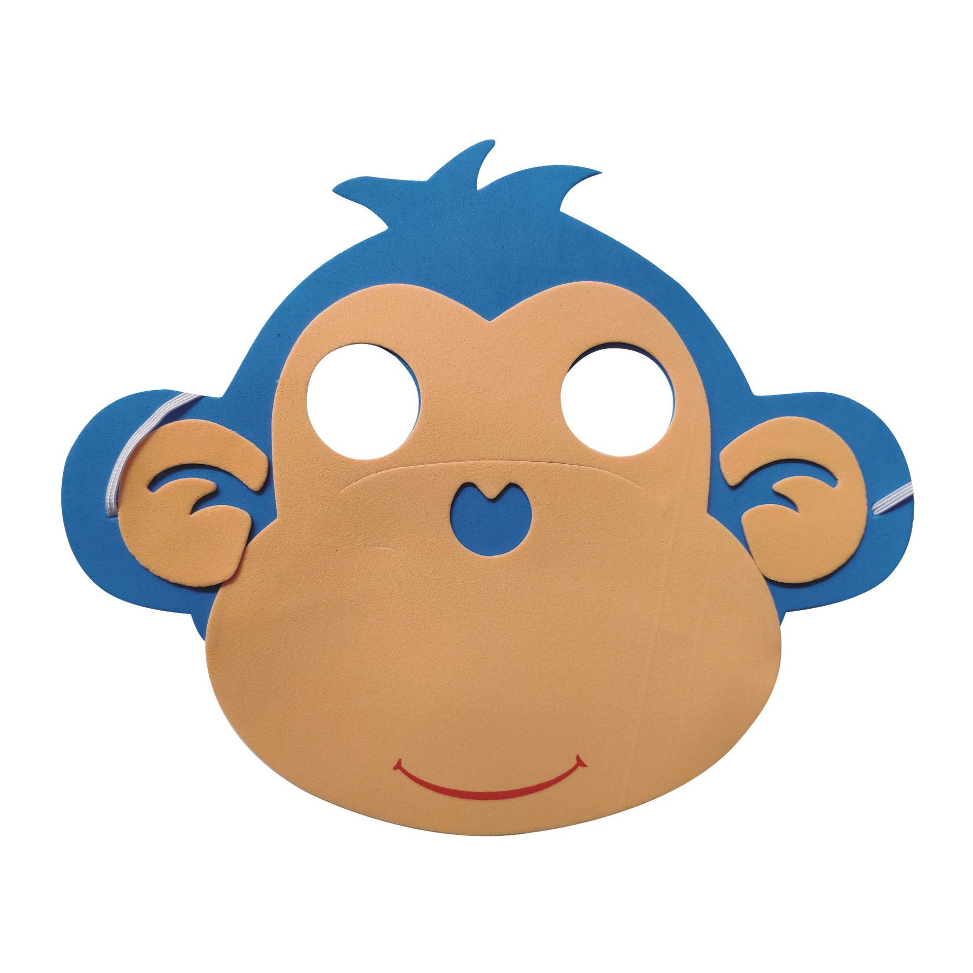 【厂家直销】eva儿童动物卡通面罩/支持混批/森林面具/彩猴/猴子