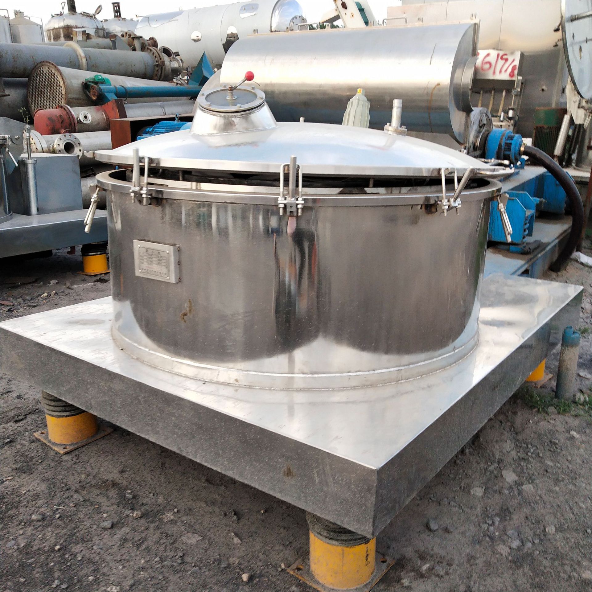 二手平板离心机 二手1000型平板密闭离心机 自动1250型吊带离心机