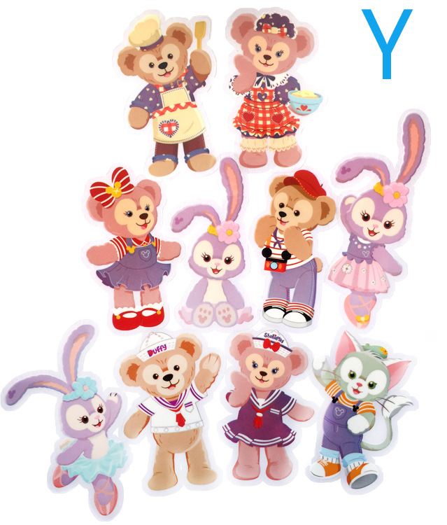 duffybear达菲熊shelliemaystellalou雪莉玫pvc贴纸