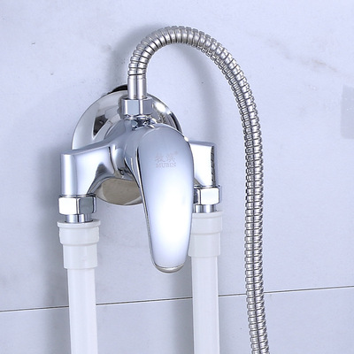 电热水器混水阀明装 全铜浴室水龙头冷热 淋浴花洒套装明管水龙头