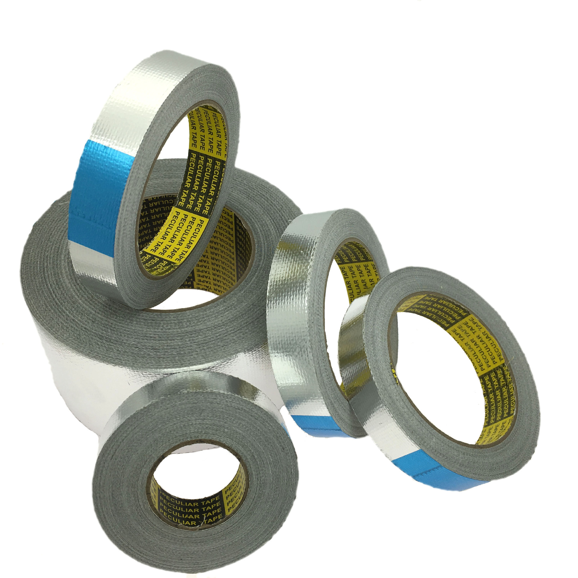 铝箔玻纤布胶带 电伴热压敏胶带铝箔胶带 防撕裂耐高温铝箔胶带