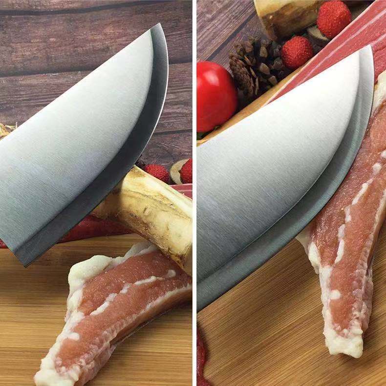 屠宰刀砍骨剁骨斩切猪肉刀屠夫肉档加厚专用分割切肉切片猪油刀