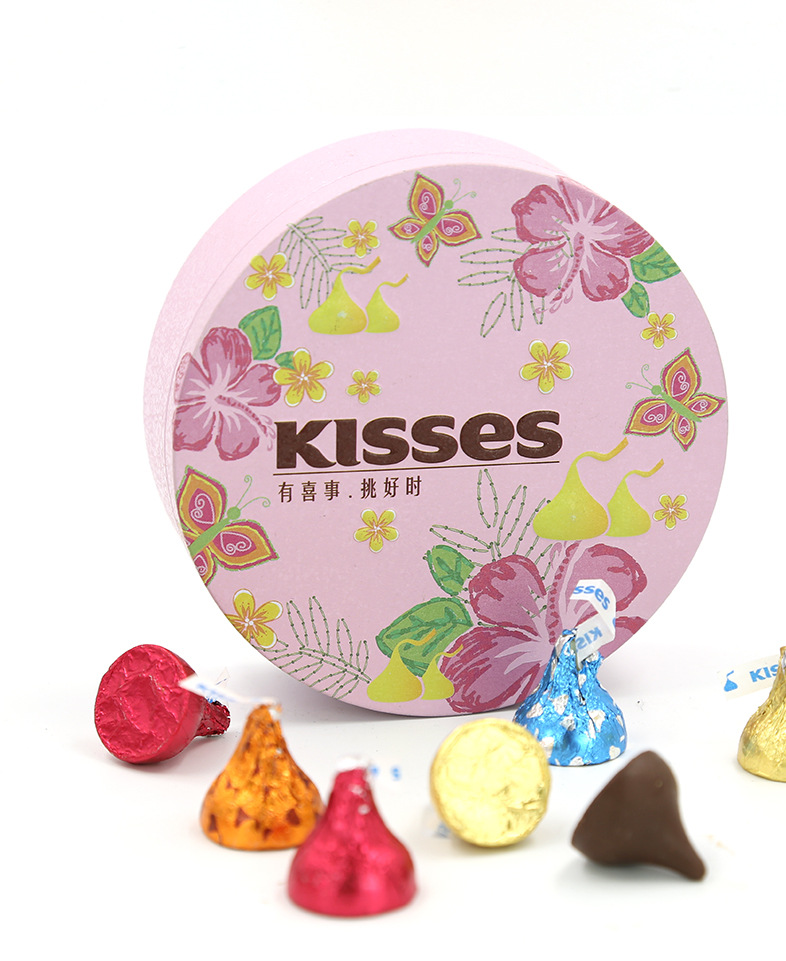 kisses好时之吻巧克力婚庆礼盒甜蜜6粒铁盒装零食喜糖满月糖批发