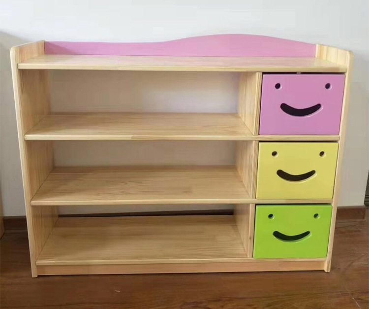 幼儿园玩具柜卡通实木组合柜区域柜储物柜子收纳教具柜书架区角柜