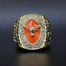 2005德克萨斯长角牛大学玫瑰碗足球冠军戒指  戒指厂家直销