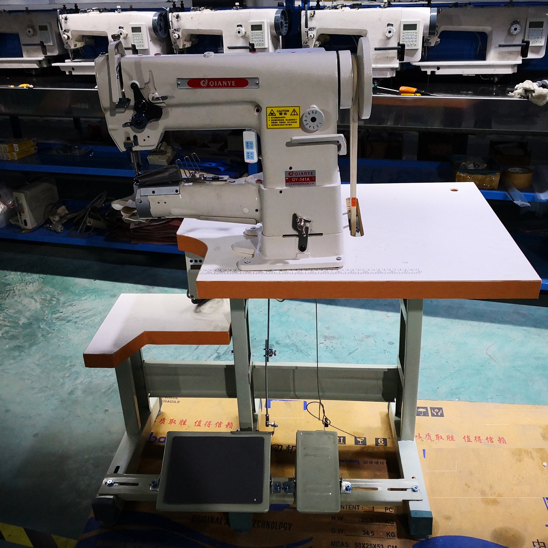 汽车脚垫包边机 441布鞋上鞋底机 341皮革筒式高头车工业缝纫机