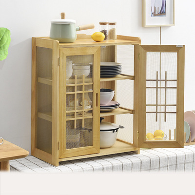 实木小碗柜厨房碗橱柜家用简易菜橱柜餐边柜简约经济型放碗多功能