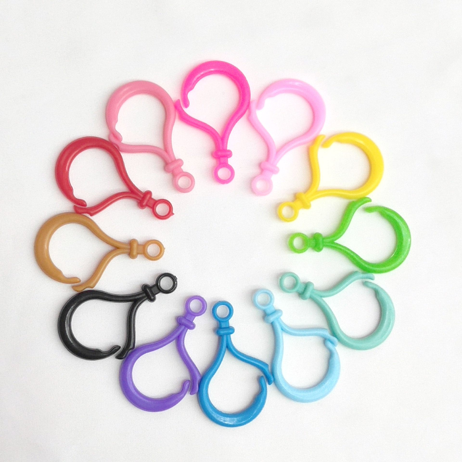 糖果色灯泡小挂钩钥匙圈 手工材料 女士包包挂件 diy手工饰品配件