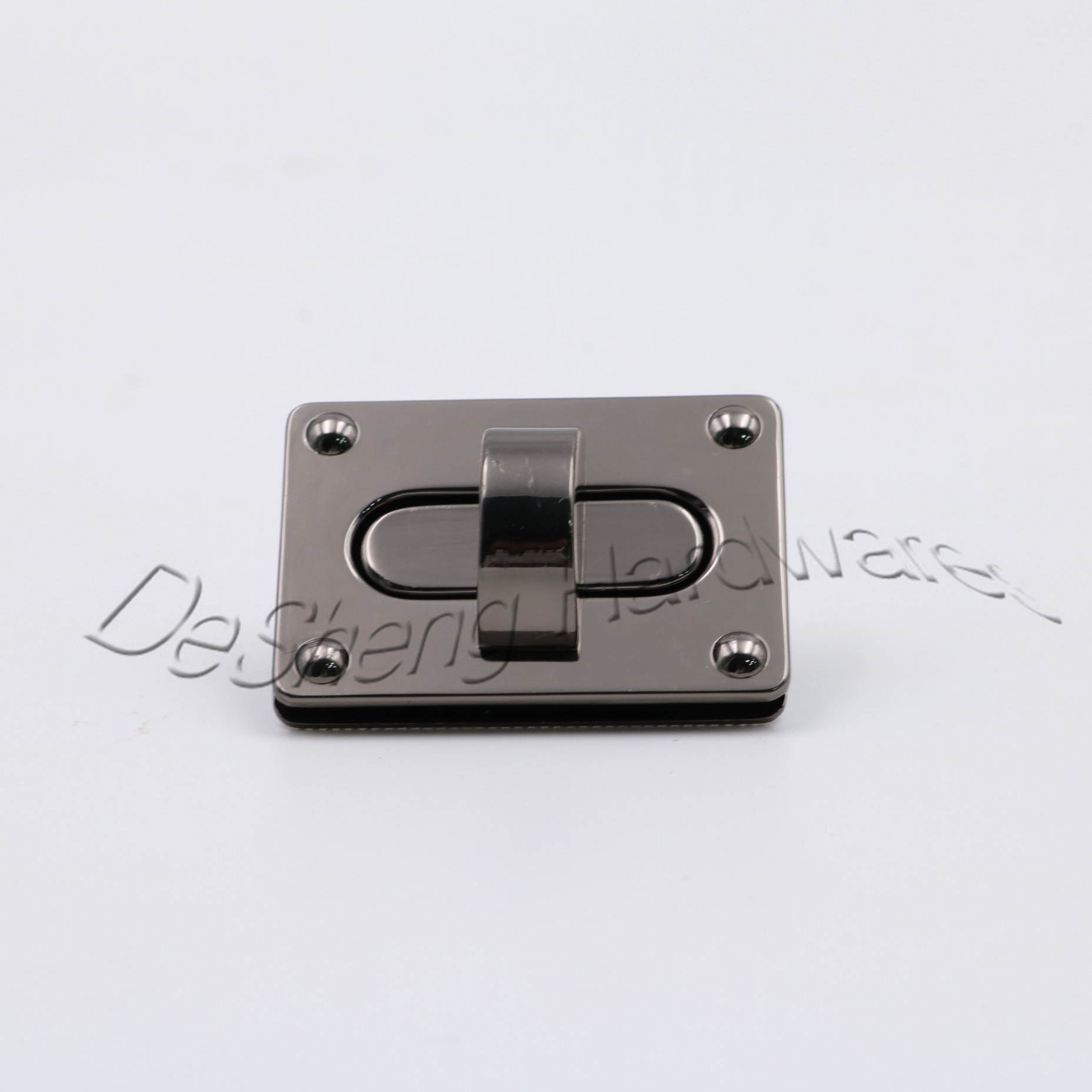 供应包锁扣小方 箱包扭锁方形拧锁 手袋包包装饰旋转锁扣简约