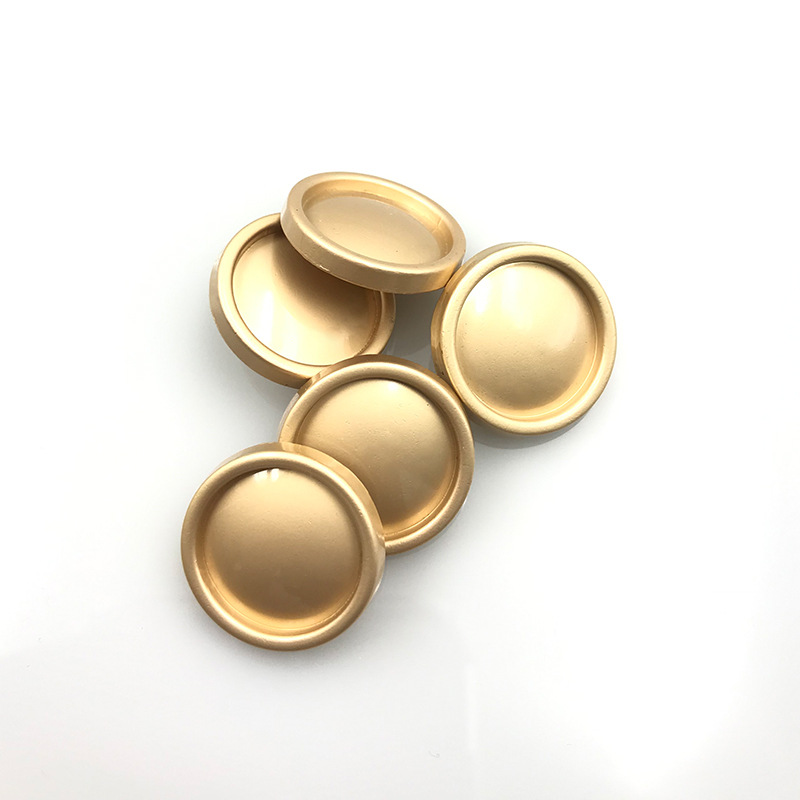 新款现货细边凸面金属高脚手缝纽扣锌合金沙金沙镍扣子西装毛衣扣