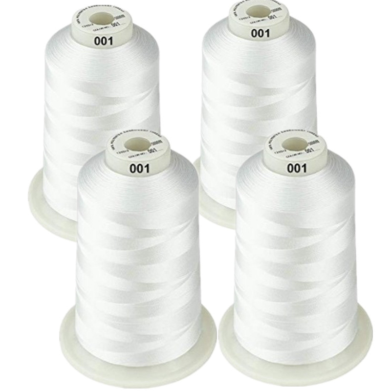 Embroidery Thread Polyester Crystal String Cotton Sewing Thread on Cone Size 5000