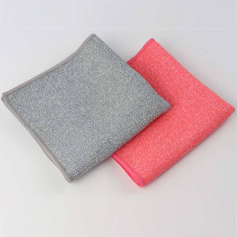 超细纤维洗碗布pp丝塑料丝厨房抹布亮丝清洁巾刮擦布不沾油不掉毛